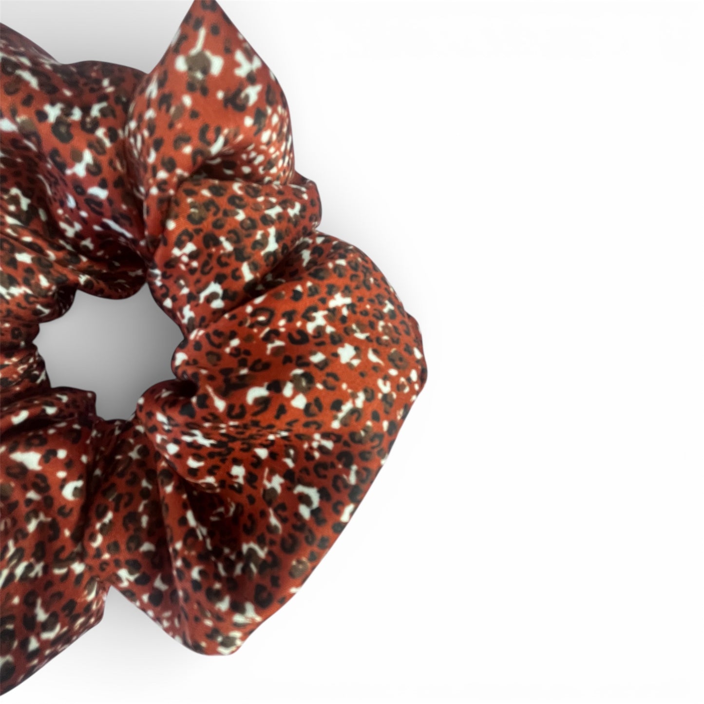 Little Leopard Satin Scrunchie