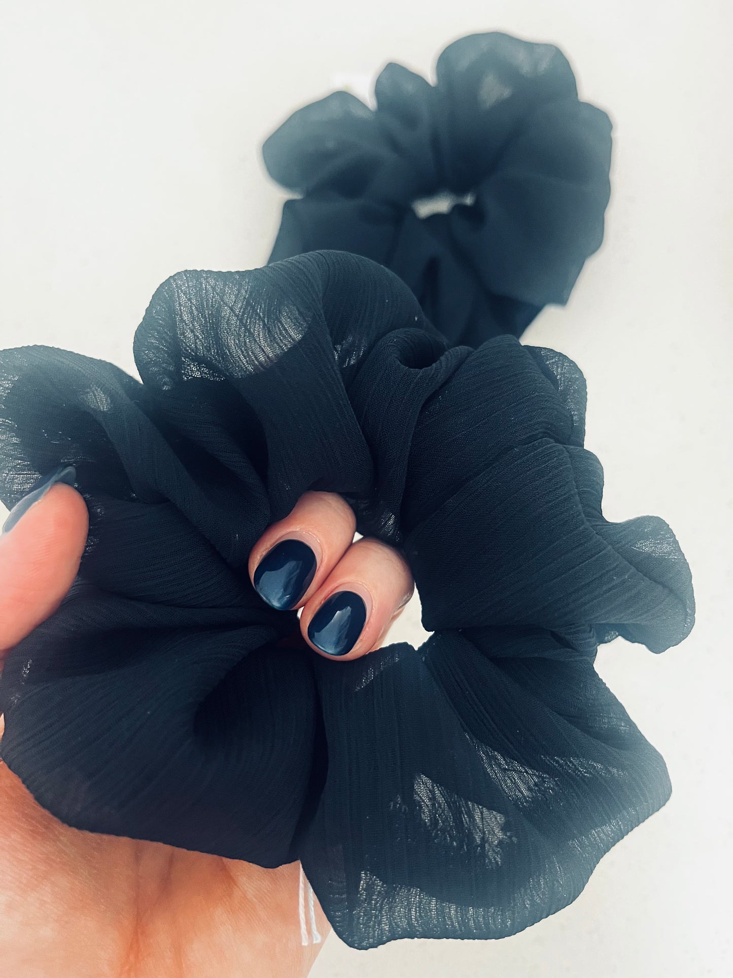 Sheer Black Everyday Scrunchie