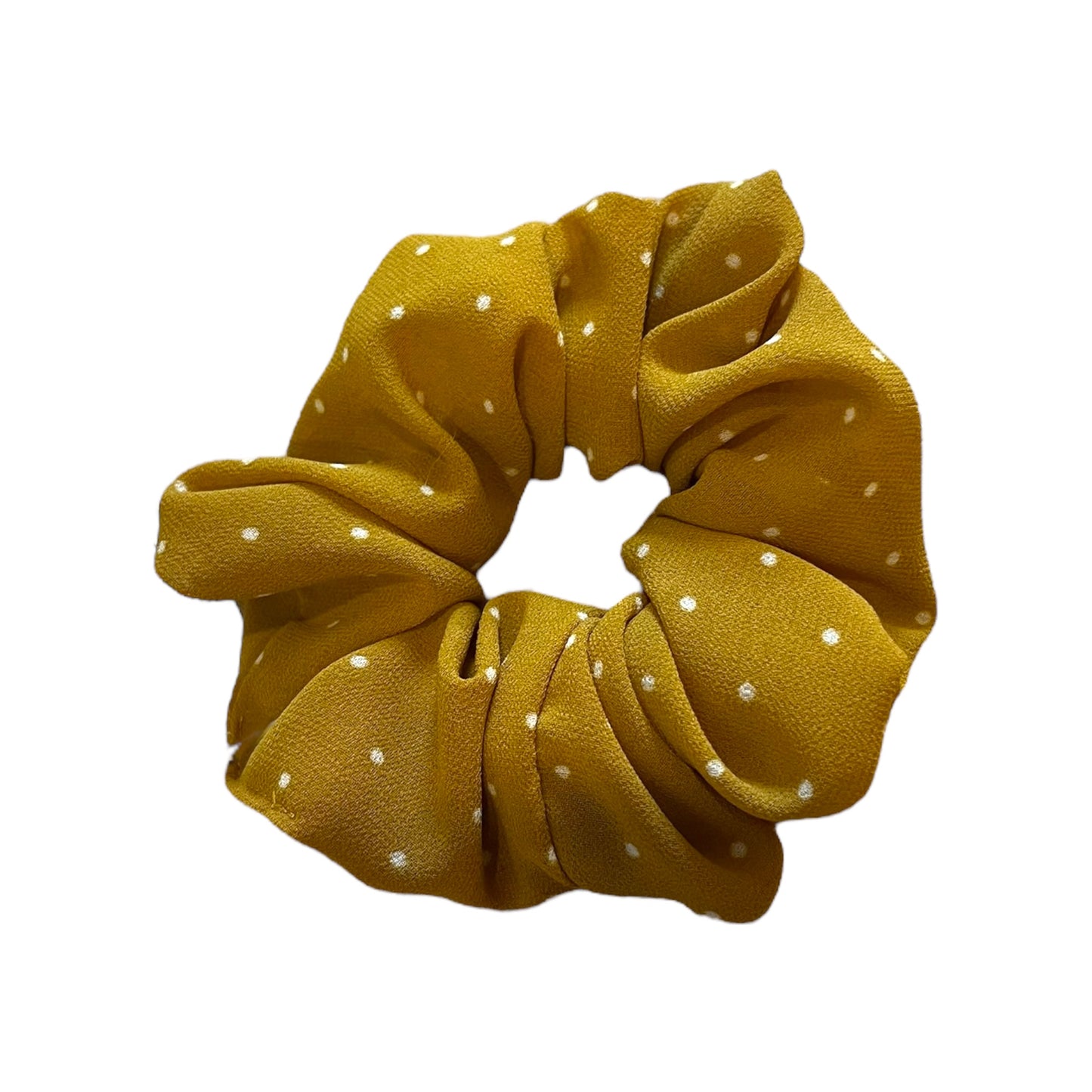 Mustard Dots Everyday Scrunchie