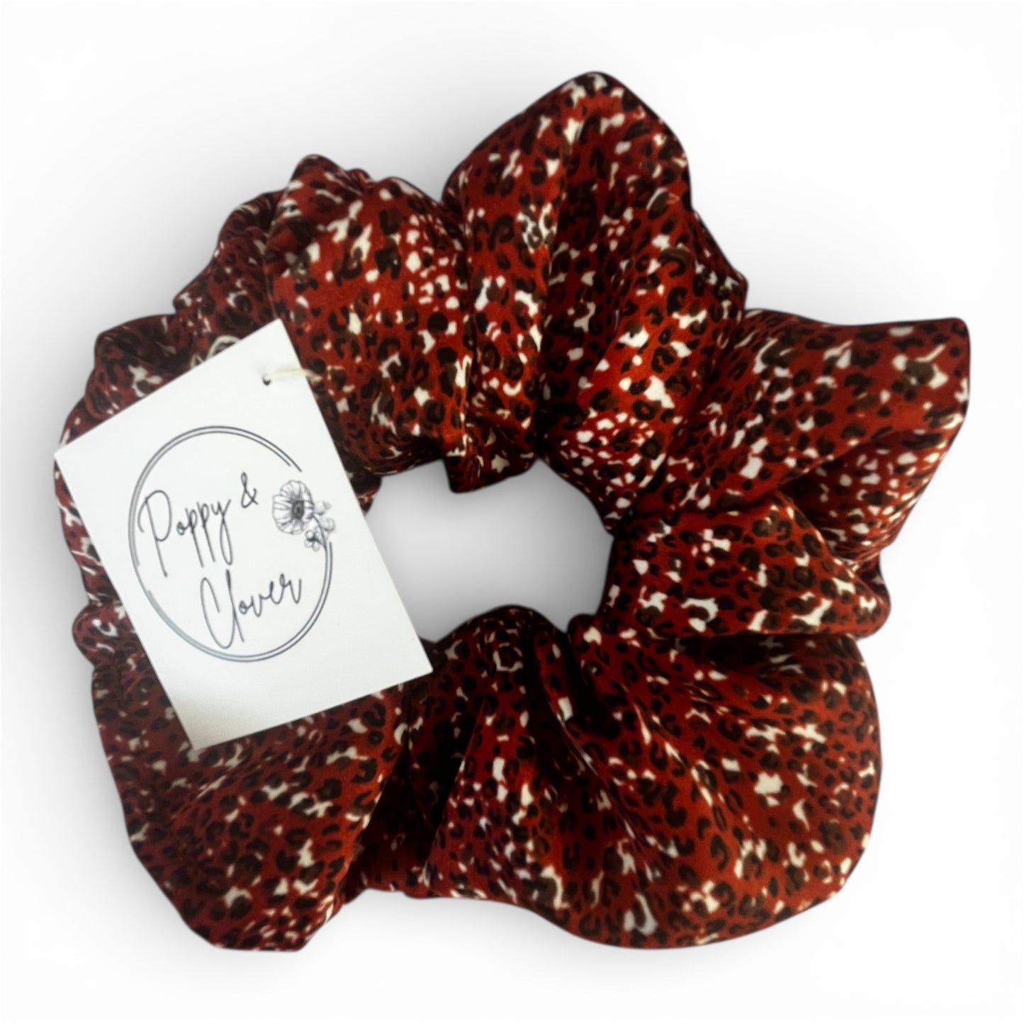 Little Leopard Satin Scrunchie