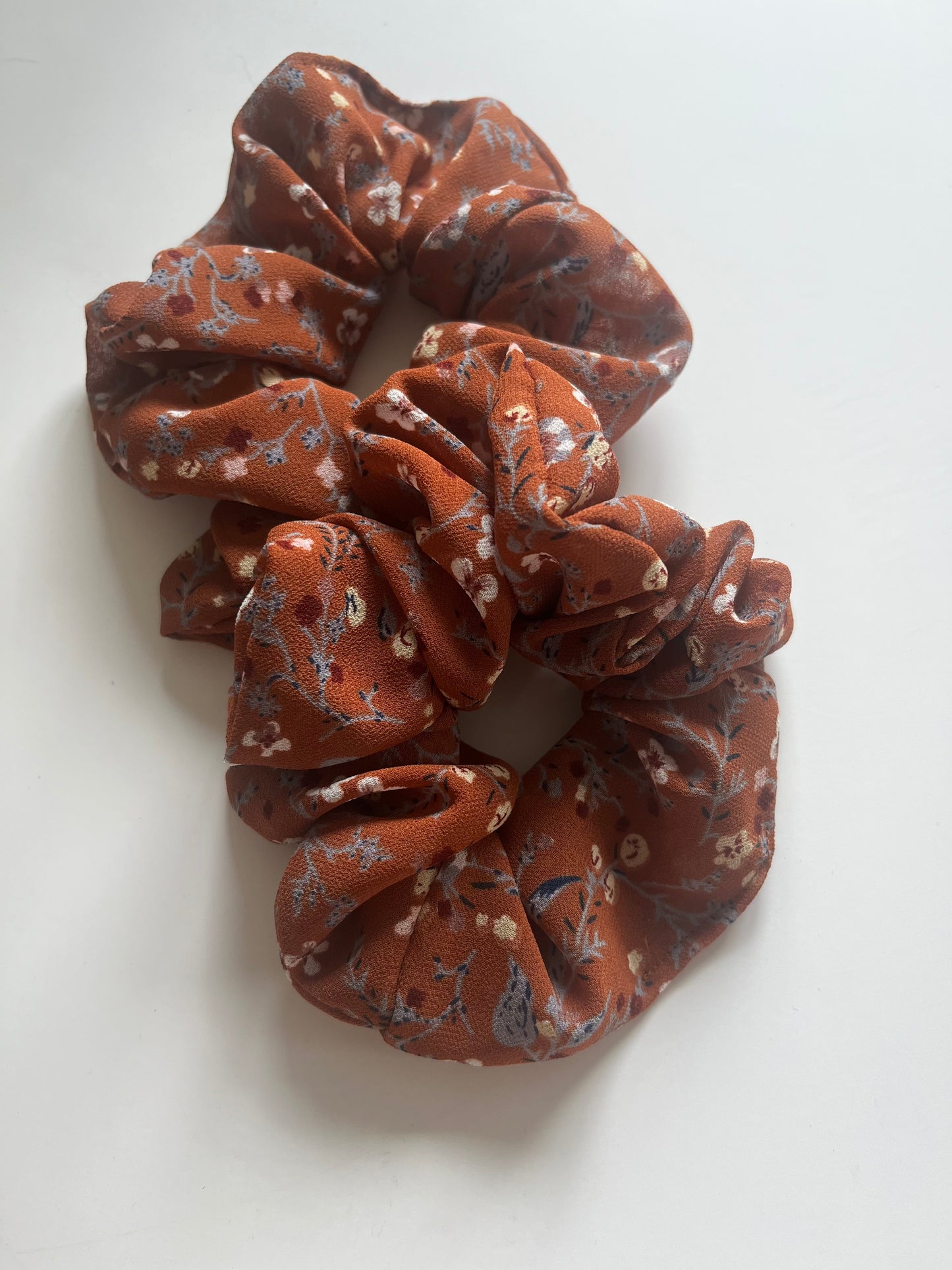 Autumn Flower Scrunchie