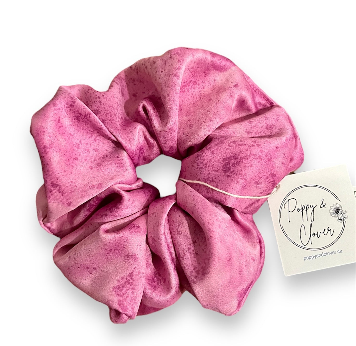 Raspberry Mist Satin Scrunchie