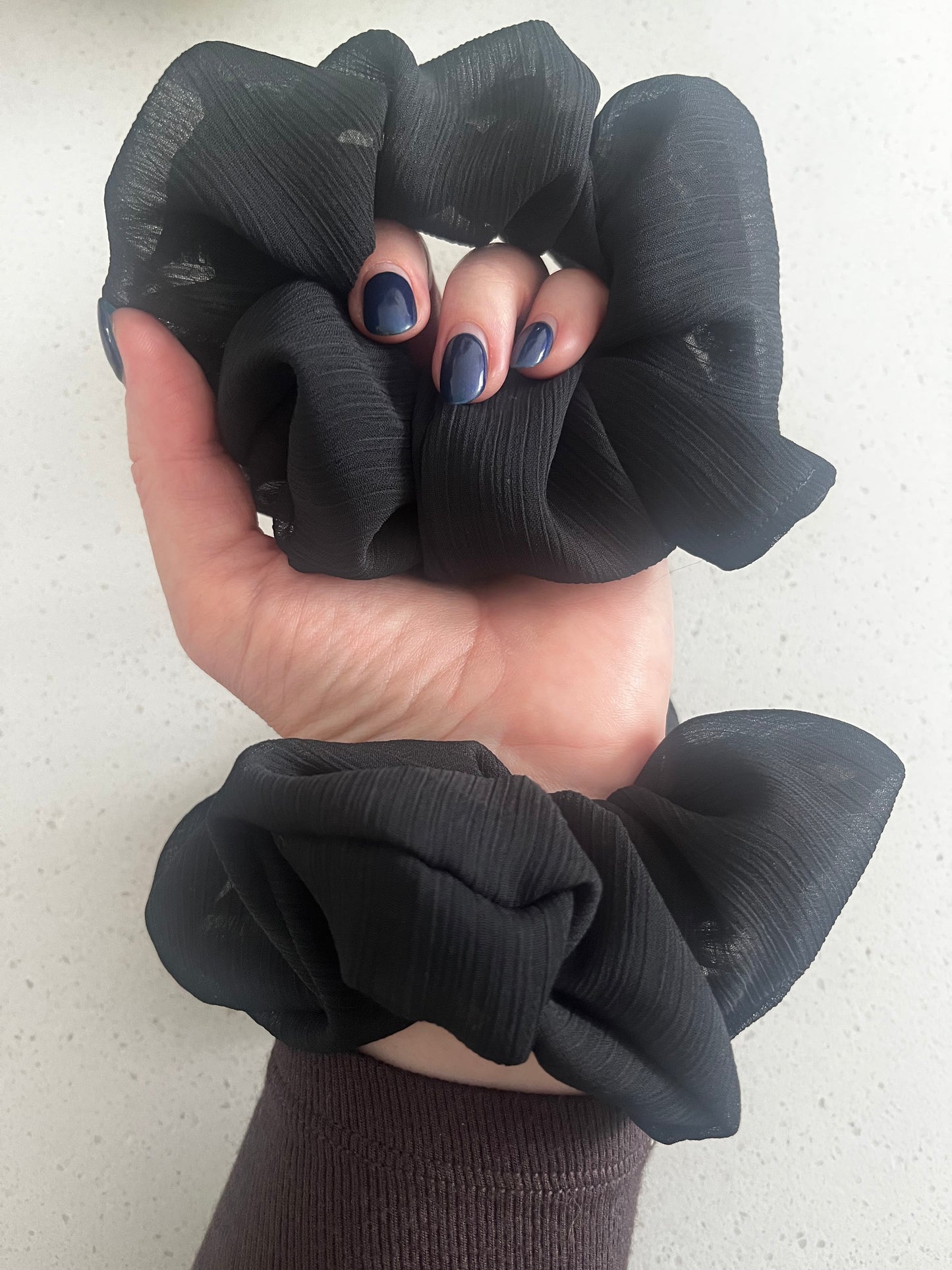 Sheer Black Everyday Scrunchie